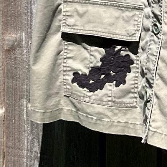 Lane Bryant military green utility army jacket  size 14/16 - Picture 8 of 17